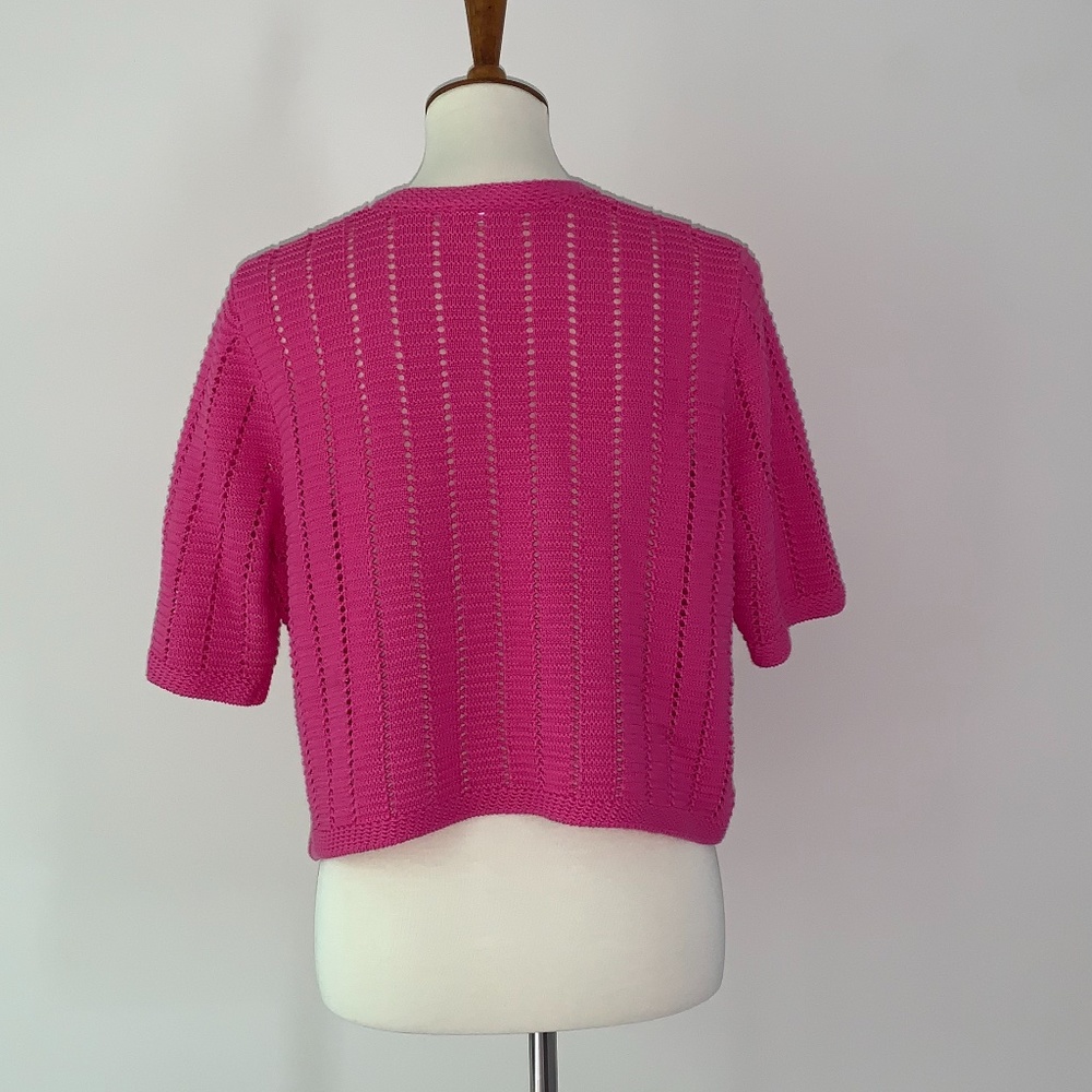 Charter Club - Large - Pink Sweater Cardigan - Picture 3 of 5
